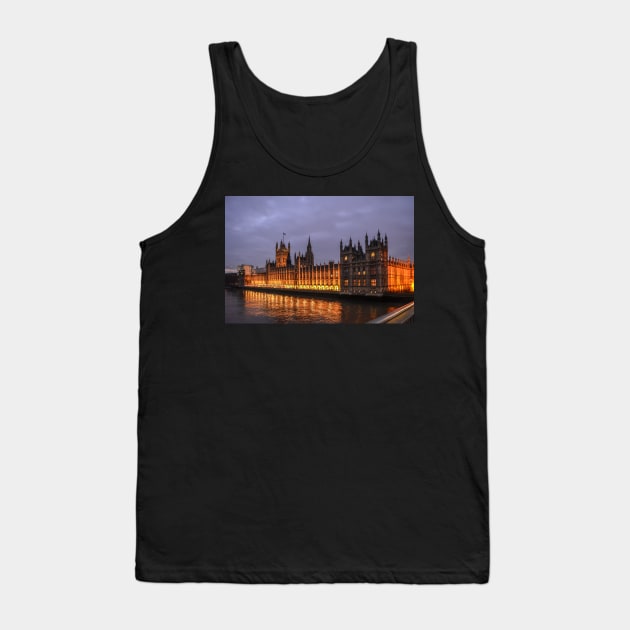 Palace of Westminster at night Tank Top by lena-maximova